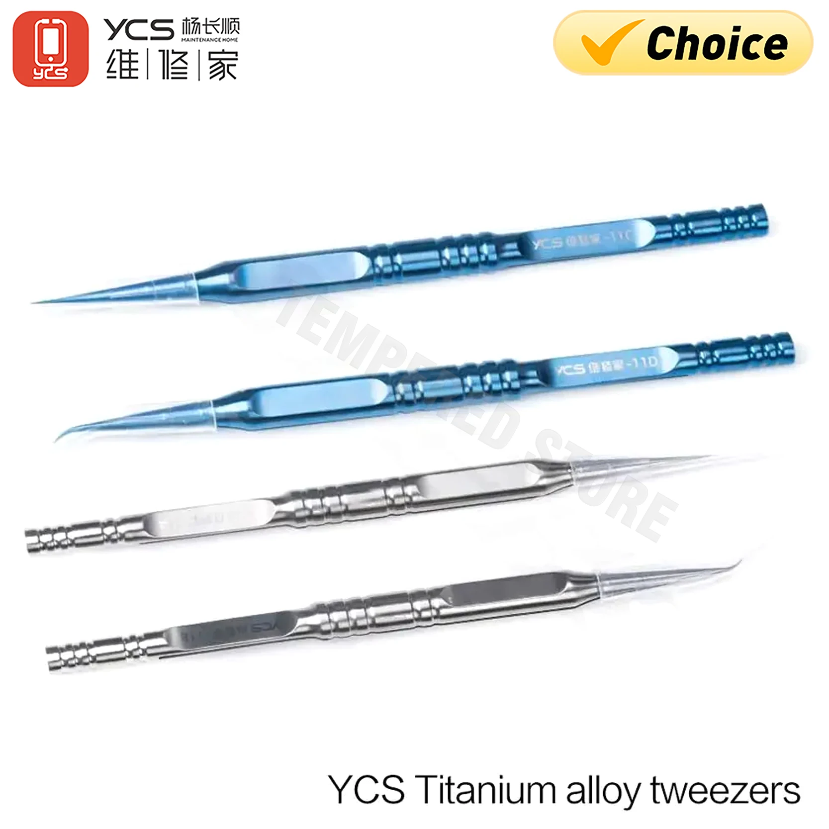 S40b1586d4c274399bbd0f96e5380124c5 YCS Precision Titanium Alloy Tweezers Professional Repair Fingerprint Fly Line (New) - Image 1