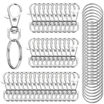 20 40 60  Keychain Hook with Key Ring Keychain Clip Hook with Flat Ring (New)