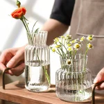1 2 3 Nordic Creative Transparent Vases Glass Bottle Flower Pot Hydroponic Terrarium Arrangement Container (New)
