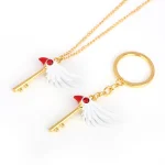 Anime Card Captor Sakura Keychain Kinomoto Sakura Star Wand Pendant Key Chain for (New)