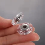 46325 Pairs Transparent Round Snap Button Invisible Acrylic Concealed Coat Button Sweater Baby (New)