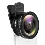 2 Functions Mobile Phone Lens 0.45X Wide Angle Len & (New)