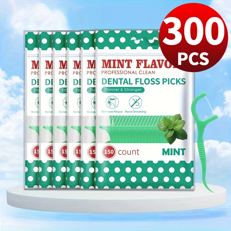 S635a73ff4e334f6c98ec31f164c76f39P 300 150 50 Mint Floss Stick Interdental Cleaning Tool (New) - Image 1
