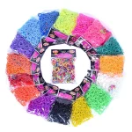600 lot Colorful Loom Rubber Band Bracelet Making Kit (New)