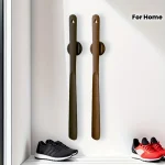 1 50cm Wooden Magnetic Beech Shoe Horn Long handled Shoe Wearing Tool for Home (New)