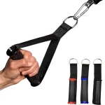 Gym Grip Resistance Bands Handles Fitness Anti slip Grip Strong Nylon Webbing Grip Puller (New)