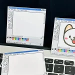 50Pages book Retro Computer Drawing Tool Pattern Sticky Note Padï¼ŒDIY Self Adhesive Memoï¼ŒStudent Office Message (New)