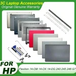 New Case For HP Pavilion 14-CM 14-CK 14-DG 240 G7 245 246 G7 LCD Back Cover Front Bezel Palmrest Upper Case Bottom Base Hinges (New)