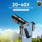 APEXEL Upgraded Optional HD 20x-40x Zoom Telescope Telephoto Lens (New)