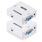 HD 1080P VGA to HDMI Adapter HDMI to VGA Converter with Audio Interface (New)
