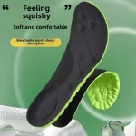 Sport Insoles for Shoes 4D Shock Absorption Deodorant Breathable Cushion Running Insoles for (New)