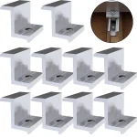 10 Photovoltaic Solar Panel Mount Accessories PV End Clamp Aluminum Alloy Solar Panel Racking (New)
