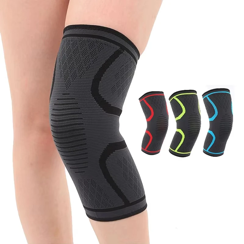 S7786f80efcd3430fb2f1863c3e53bd03a 1 Knee Brace Elastic Compression Knee Sleeve Leg Wrap for Sports Running Fitness (New) - Image 1