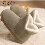 TZLDN Winter Warm Shoes Woman Men Indoor Slippers Soft Plus Couples Home Floor (New)