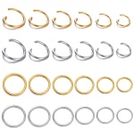 100 200 Lot Stainless Steel Open Jump Rings Split Rings Connectors for DIY Jewelry Making (New)
