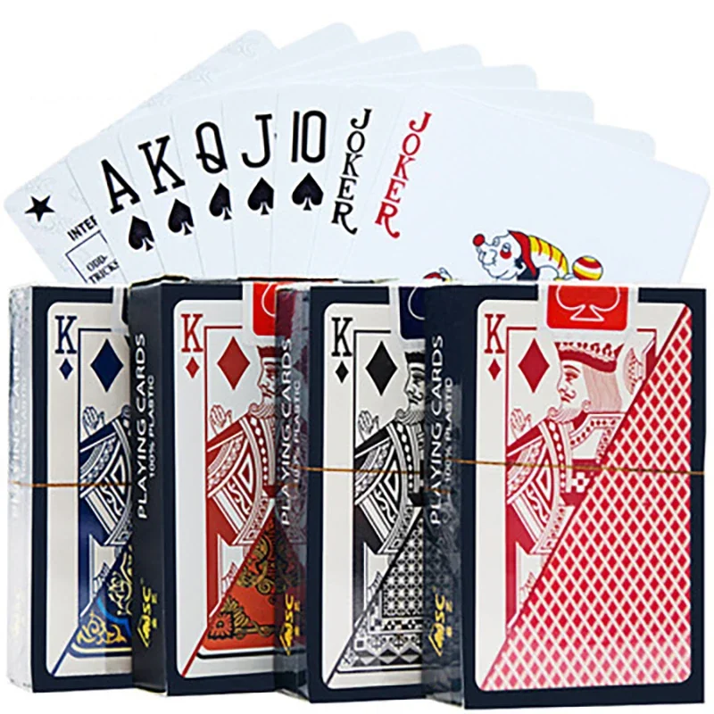 S7c260eb5264b488baad67c5ada9af27br Playing Cards PVC Waterproof Playing Cards Plastic Crystal Game Ware Durable Supplies Creative (New) - Image 1