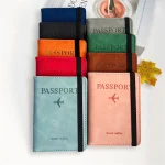 Women Men RFID Vintage Business Passport Covers Holder Multi Function ID Bank Card PU (New)