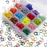 100 Lot 1.2x10mm Colorful Open Jump Rings Split Jump Ring Connector For Diy Jewelry (New)