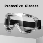 Anti Fog Safety Glasses Anti splash Dust Sand Goggles Riding Skiing Sports Glasses Clear (New)