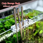 1 Aquarium Plant Tools Storage Rack Acrylic Holder for Tweezer Scraper Scissor (New)