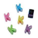 5 Lots AB Color Acrylic Letter Beads Random Mixed Spacer Beads for DIY Bracelets (New)