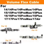 Volume Button Flex Cable for iPhone 17 16 15 14 Pro Max Plus (New)