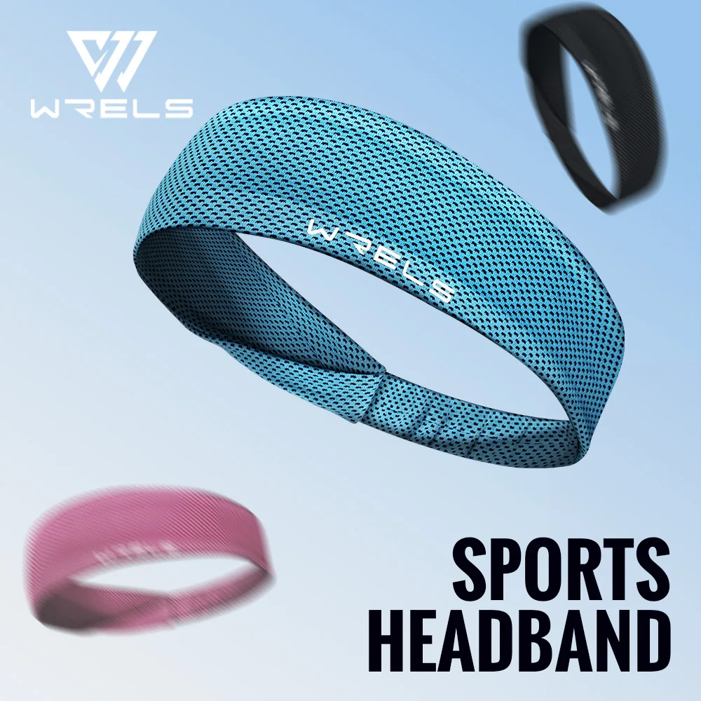 S94190872853b41b3aed2dc60c9aa6260C Summer Sport Headband Breathable Fitness Sweatband Non Slip Elastic Tennis Headband Sweat Wicking (New) - Image 1