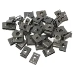 50 20 10 Car Motorcycle Scooter Moped Cover Metal Retainer U Type Clips ArmyGreen Self tapping Bumper (New)