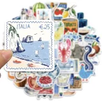 50 Open Sea Stickers for Luggage, Skateboarding, Luggage, Refrigerator, Mobile Phone, Sailing, and (New)