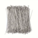 200 35mm Mini Metal Wire Eyepins Beading Small Open Eye Head Pins Needles (New)