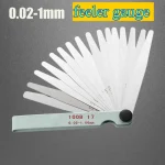 Feeler Gauge17 Blades Feeler Gauge Metric Gap Filler 0.02 1.00mm Gage Measurment Tool For (New)