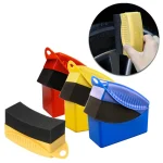 With Cover Car Wheel Polishing Waxing Sponge Brush ABS Washing Cleaning Tire Contour (New)