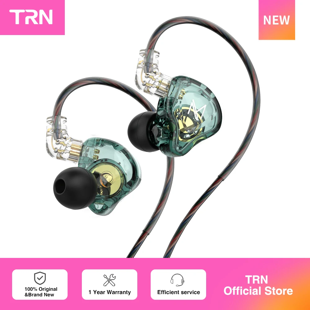 Saf89b4208ddf4553ab58c09e5af79553q TRN MT1 In Ear Earphone Dynamic DJ Monitor IEM Earbud HIFI Sport Noise (New) - Image 1