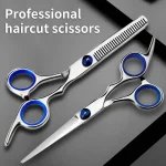 Hairdressing Scissors Stainless Steel Professional Hairdressing Scissors Cutting Thinning Scissors Barber Shear Home (New)