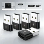 5 OTG USB to USB C Adapters Durable Metallic Build Universal Compatibility Including (New)