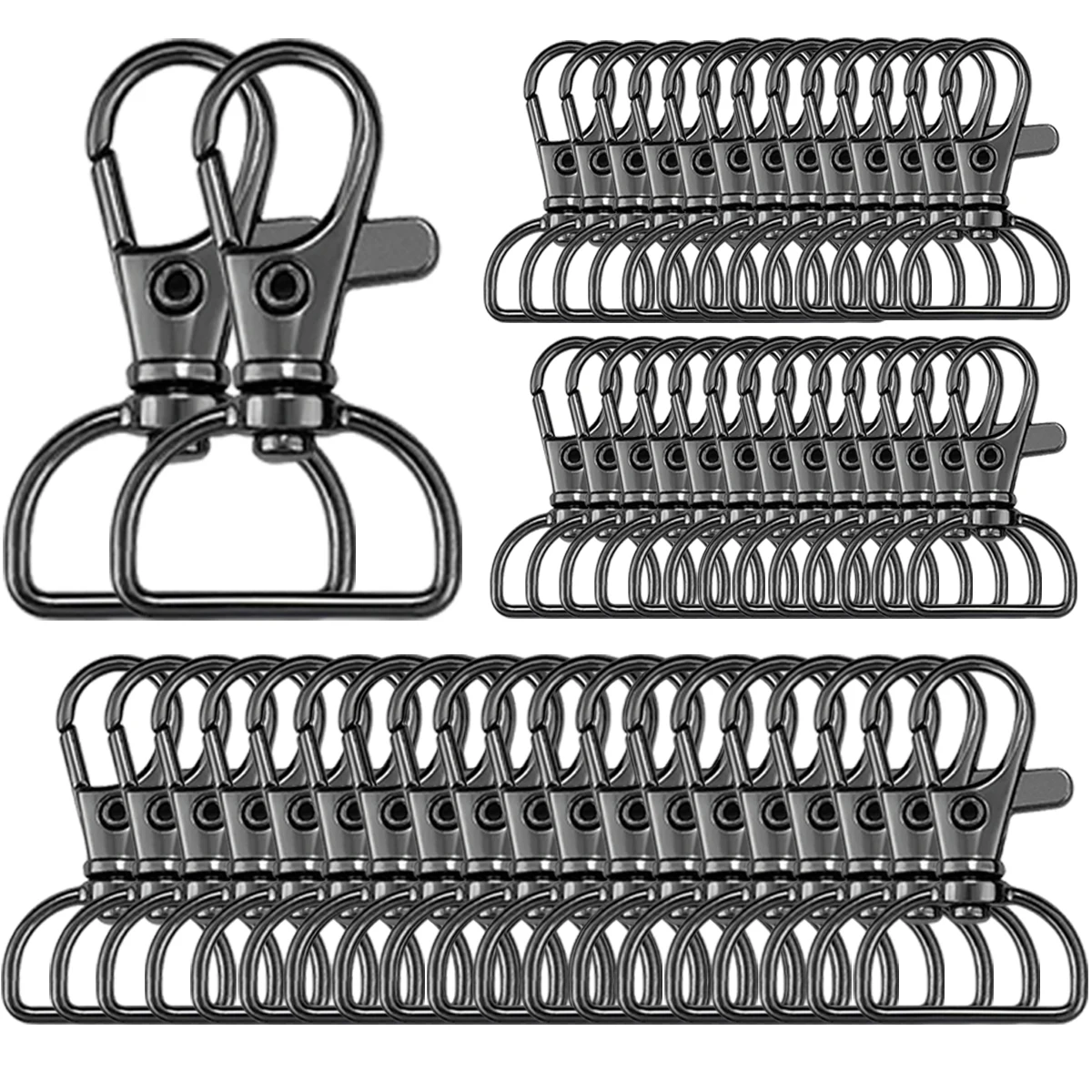 Sbb063d5524d6460294f34f081ba620dbm 30 Swivel Hook Key Chain Clip Hook D Ring Clip Lanyard Hardware for Keychain (New) - Image 1