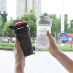 300ml 10.59oz Water Bottle For Drink Plastic Leak Proof Sports Bottles Protein Shaker Water (New)