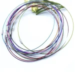 10 lot 1mm Stainless Steel Choker Necklace Wire Cord Rope with Brass Screw Clasp (New)