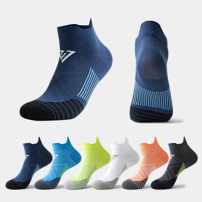 Sc88e67ec8d564903a852df5ce326c5207 Professional Running Socks Quick Dry Breathable Marathon Socks Anti Slip Fitness Gym Socks Sweat wicking (New) - Image 1