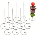 10 20 30 Kabob Skewers Stainless Steel Sticks For Grilling Reusable Kebab Tool Barbecue Stainless (New)