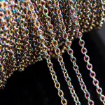 2 Meters Color Stainless Steel Flat Cross O shaped Basic Chain DIY Item Chain (New)