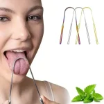 Stainless Steel U Shape Tongue Scraper Oral Care Tool   Tongue Cleaner Brush (New)