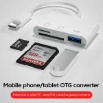 Fro 3 in 1 Type C Adapter TF SD Memory Card Reader OTG USB C USB2.0 (New)