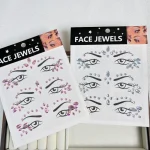 3D Rhinestone Bright Face Stickers Women Glitter Diamond Temporary Stickers DIY Party Jewels (New)