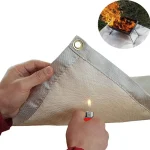 1 Barbecue Fire Protection Pit Mat Camping Picnic Barbecue Mat High Temperature Ironing (New)