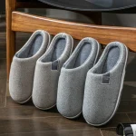 Winter Warm Men Fur Slippers House Non Slip Soft Shoes Comfort Flat Heel (New)