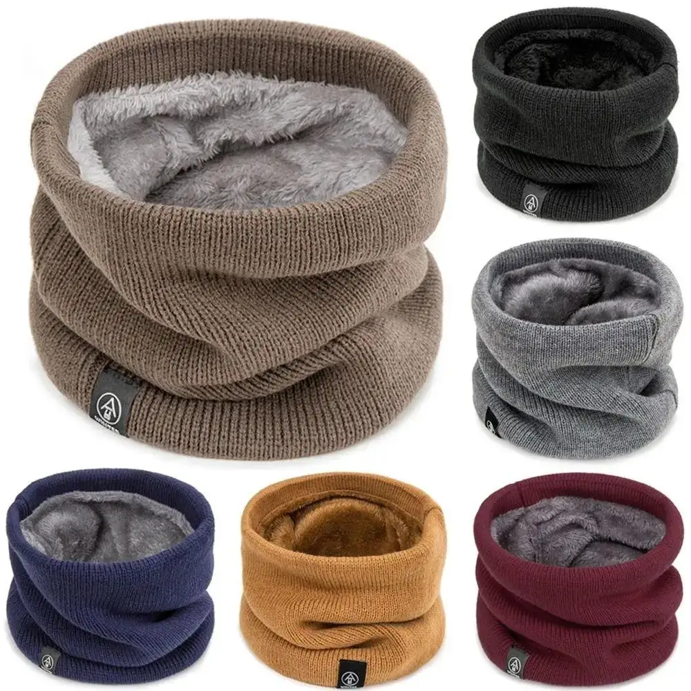 Sd9827f62f0644a5b9ba1523457ec4f2cB Fashion Women Knitted Scarf Solid Cashmer Like Winter Snood Scarves Lady Warm Wool (New) - Image 1