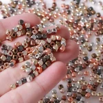 800 CCB Square with Rounded Corners Beads 3mm Mixed Color for DIY Jewelry (New)