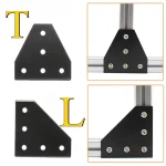 1 T L Type 5 Hole Joint Board Plate Corner Angle Bracket Connection Joint (New)