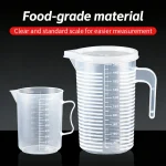 100 5000ml Kitchen Food Grade Measuring Cup Lidless with Lid Scale  High Temperature (New)